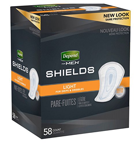 Depends Men Light Absorbency Shields for Men - 1 Box | Ultimate Comfort & Protection
