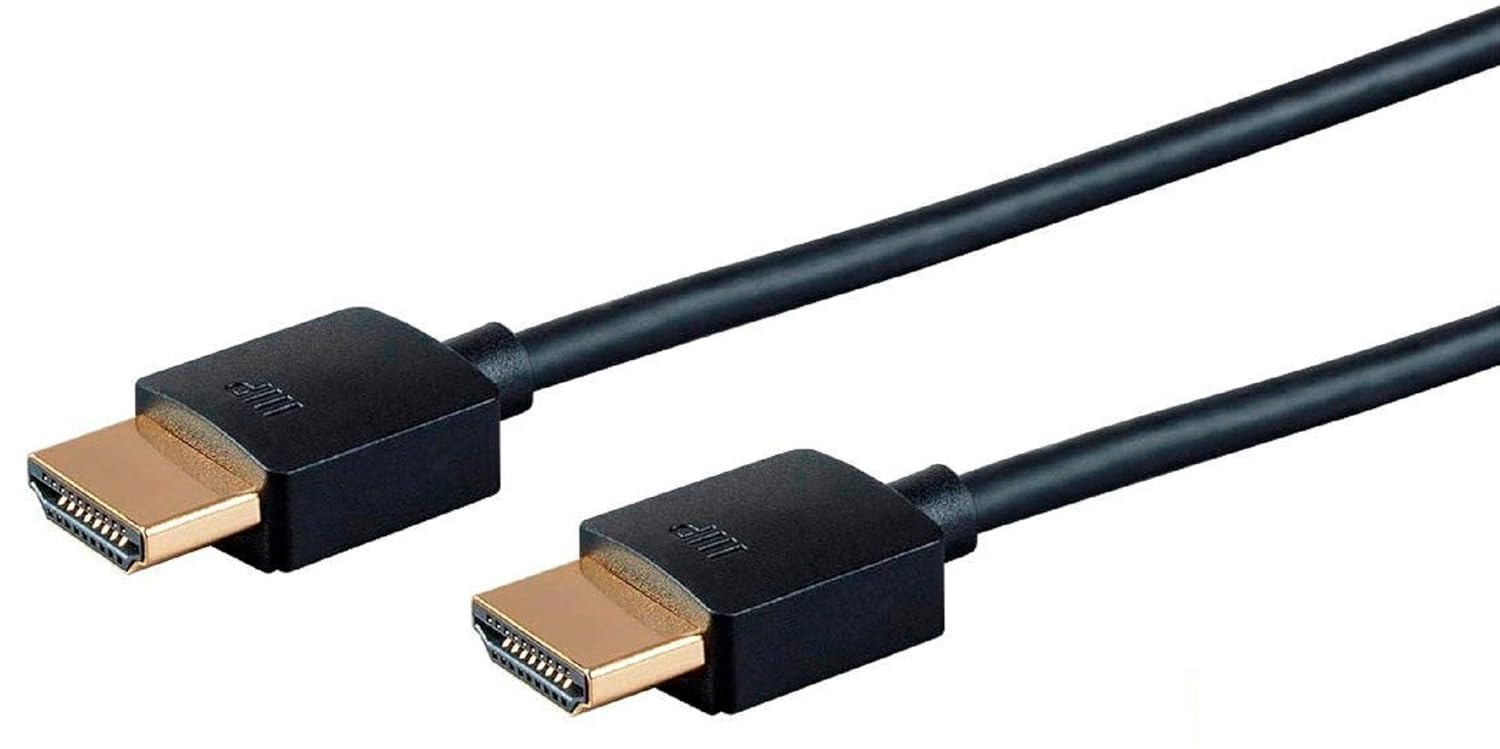 Monoprice Monoprice Certified Premium HDMI Cable 4K 60Hz HDR 18Gbps 36AWG YUV 444 5 Pack 3 Feet Black Ultra Slim Series - View 2 of 5