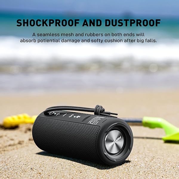 MIATONE MIATONE Outdoor Portable Bluetooth Speaker Waterproof Wireless Boombox Black for Ultimate Sound Experience - View 4 of 7