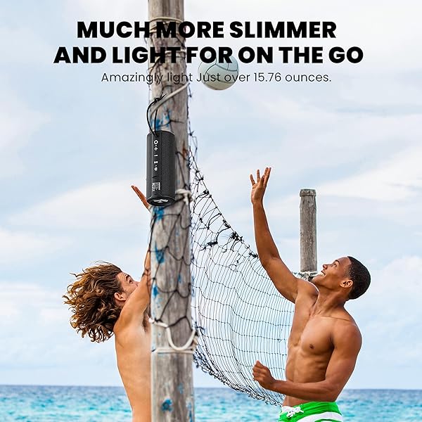 MIATONE MIATONE Outdoor Portable Bluetooth Speaker Waterproof Wireless Boombox Black for Ultimate Sound Experience - View 5 of 7