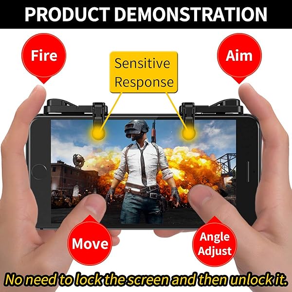 IFYOO IFYOO Z108 Mobile Gaming Controller: Enhance PUBG, Fortnite & COD Mobile with Sensitive L1R1 Triggers for Android & iPhone - View 5 of 8