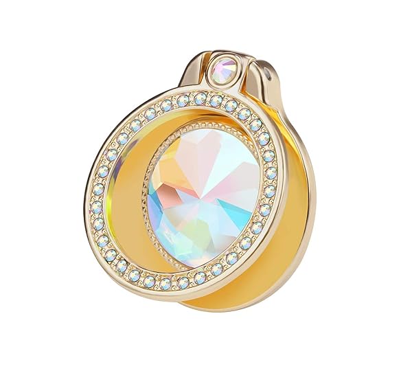 lenoup Lenoup Glitter Bling Bling Phone Ring Holder Sparkle Rhinestone Kickstand for Women Compatible with Almost All Phones Gold