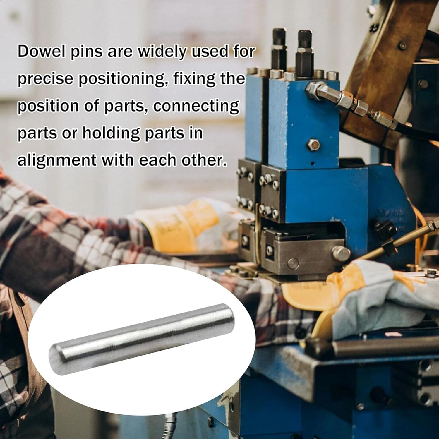 Antrader Antrader 50PCS Dowel Pins 304 Stainless Steel Cylindrical Pin Locating Support 3x40mm Durable and Reliable Fasteners - View 4 of 4