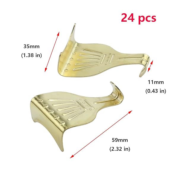 Antrader Antrader 24pcs Picture Rail Moulding Hanger Set for Brass Bronze Chrome Mirror Photo Frames - View 2 of 5