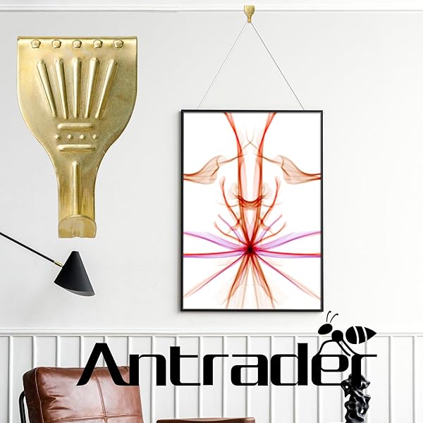 Antrader Antrader 24pcs Picture Rail Moulding Hanger Set for Brass Bronze Chrome Mirror Photo Frames - View 3 of 5