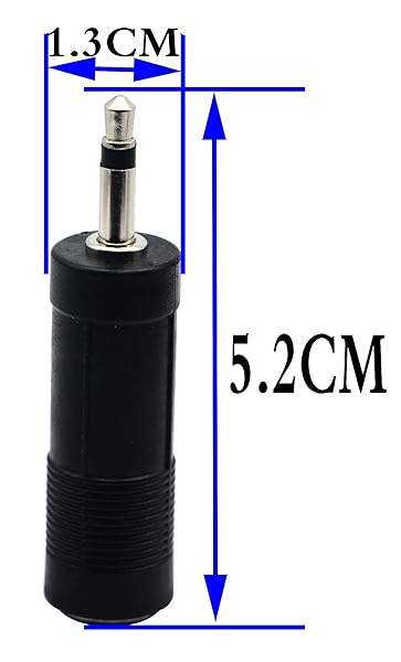 zdyCGTime zdyCGTime 3.5mm to 6.35mm Audio Adapter Male to Female Mic Plug Converter 5 Packs - View 2 of 7
