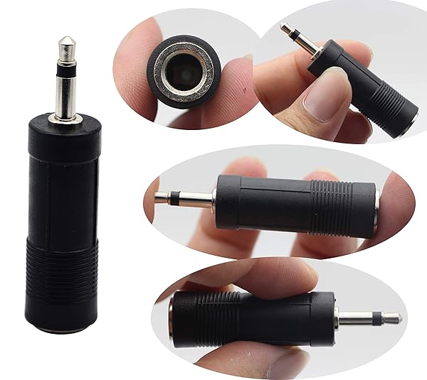 zdyCGTime zdyCGTime 3.5mm to 6.35mm Audio Adapter Male to Female Mic Plug Converter 5 Packs - View 7 of 7