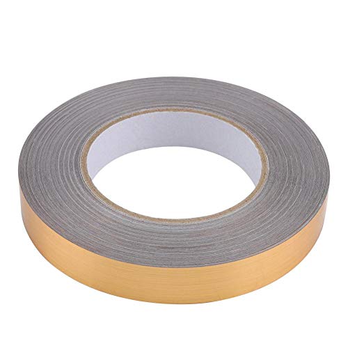 Aramox Aramox Gold/Silver Floor Sealing Caulk Strip - Self-Adhesive Tile Border Sticker for Home Decor (2cm x 50M)