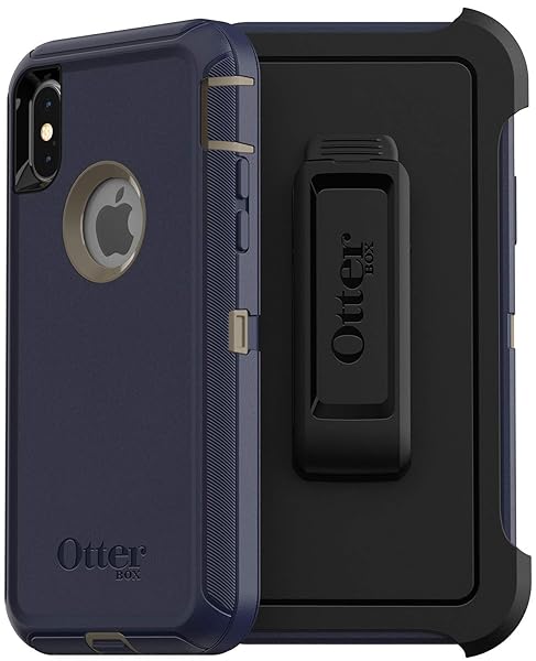 OtterBox OtterBox Defender Series Case for iPhone Xs and iPhone X Dark Lake Color Retail Packaging - View 2 of 9