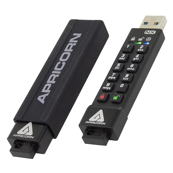 Apricorn Apricorn Aegis Secure Key 3NX: FIPS 140-2 Encrypted USB 3.1 Flash Drive with Keypad & Cool Operation