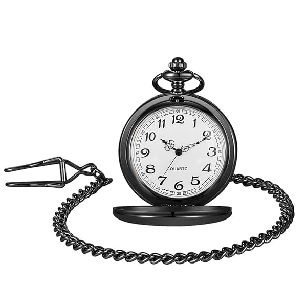 LYMFHCH LYMFHCH Classic Smooth Vintage Quartz Pocket Watch for Men and Women Perfect Gift for Christmas Graduation and Father's Day - View 7 of 7