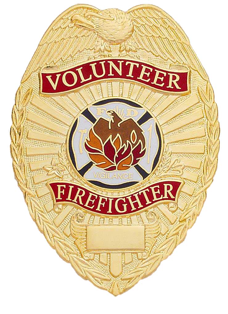 Hero's Pride Gold Metal Badge for Fire-Rescue Industry Durable Patch Type