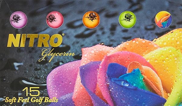 Nitro Buy Nitro Golf Glycerin 15 Ball Pack - High Performance Nitro Golf Balls for Ultimate Distance & Control