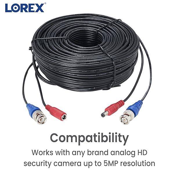 Lorex Lorex 100 ft Premium 4K RG59 Power Cable for High Definition Security Camera Systems - View 4 of 7