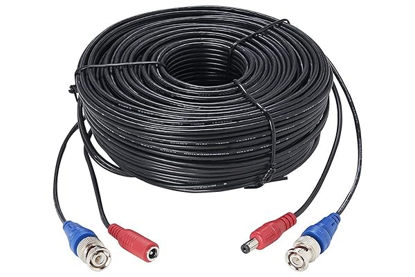 Lorex 100 ft Premium 4K RG59 Power Cable for High Definition Security Camera Systems