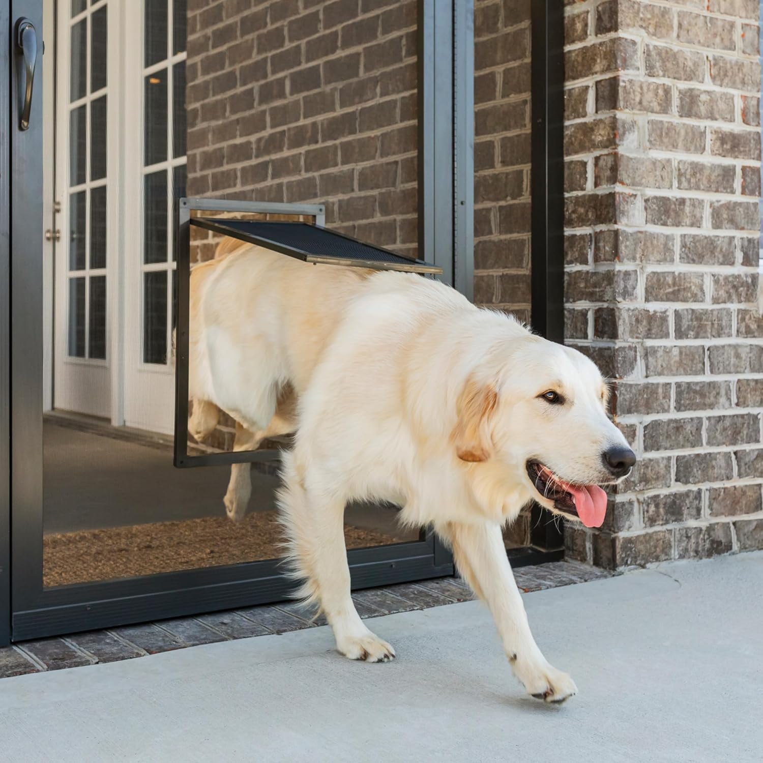 PetSafe PetSafe Dog Door for Screen Door Large for Dogs and Cats up to 100 lb Ideal for Screen Doors Window Screens and Porch Screens - View 2 of 9