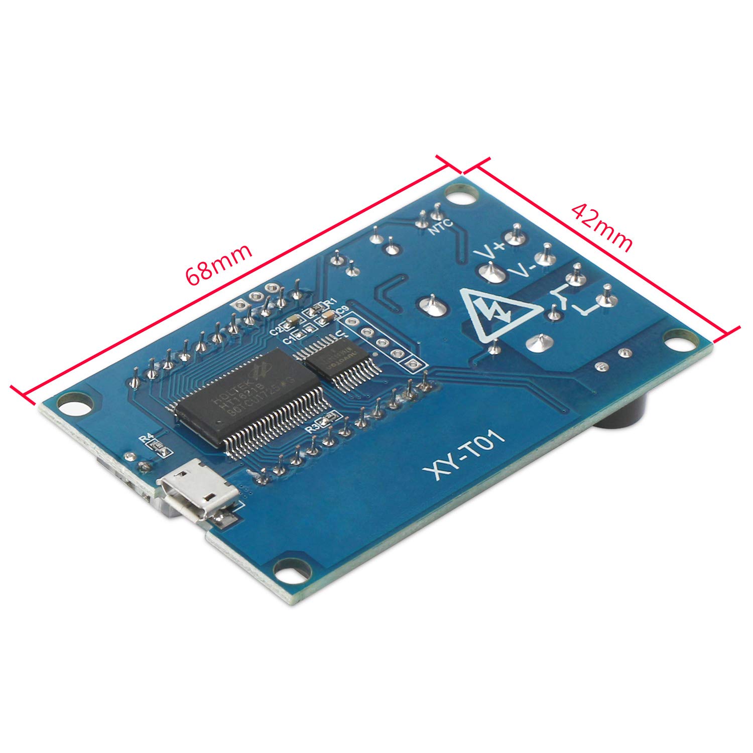 DROK DROK Electronic Thermostat Controller DC 6-30V Digital Temperature Control Board High Accuracy LCD Micro Temp Control Switch Module - View 7 of 7