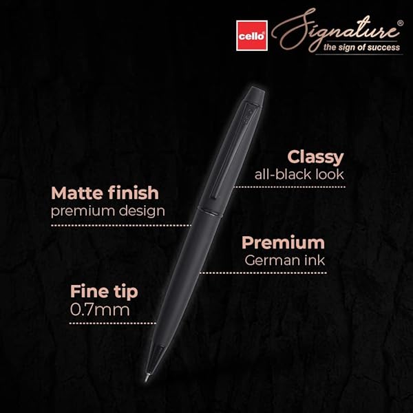 Cello Buy Cello Signature Carbon Ball Pen - Smooth Writing & Stylish Design for Everyday Use - View 4 of 7