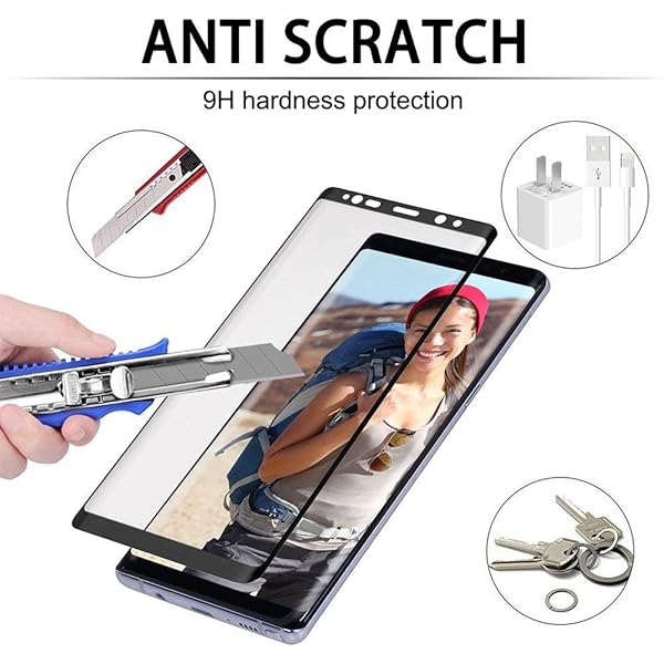 UPONEW UPONEW 2 Pack Samsung Galaxy S8 Tempered Glass Screen Protector 9H Hardness HD Film for SM-G950 G950A G950P G950T G950U G950V G950F G950FD - View 4 of 6