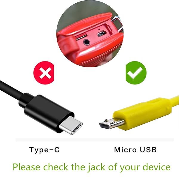 Saipomor Micro USB Replacement Cable for UE Roll Wireless Speaker Yellow Durable and Fast Charging - View 3 of 9