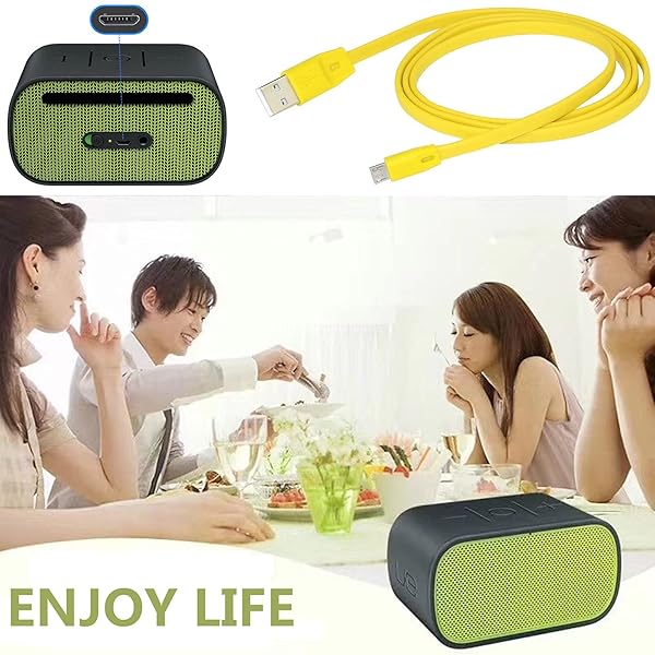 Saipomor Micro USB Replacement Cable for UE Roll Wireless Speaker Yellow Durable and Fast Charging - View 7 of 9
