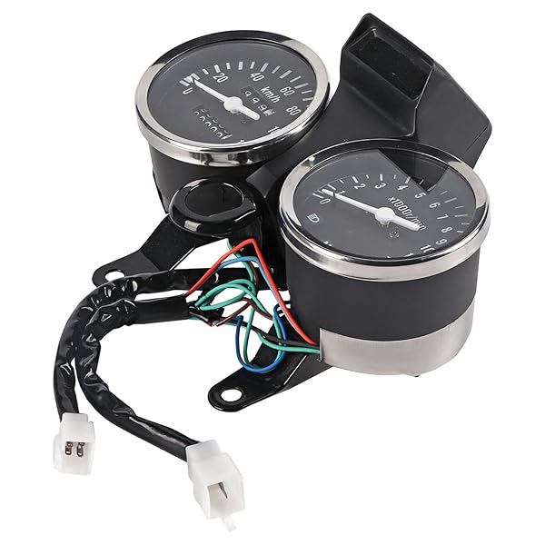 Acouto Upgrade Your Suzuki GN125: Digital Tachometer & Speedometer Kit - 12V DC, 5-Pin & 7-Pin Plug Accessories - View 2 of 10