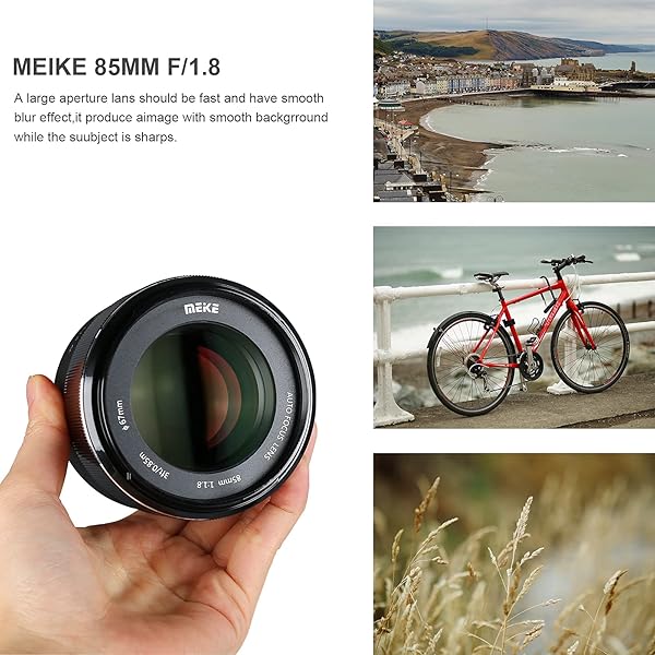Meike Meike 85mm f/1.8 Auto Focus Lens for Canon EOS: Perfect for Full Frame & APS-C Cameras - View 4 of 7
