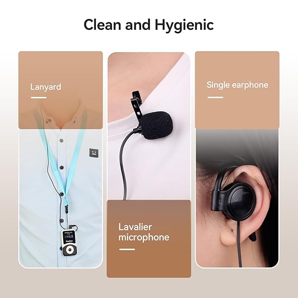 Retekess Retekess T130 Tour Guide System: Clear Sound Translation for Churches & Courts (1 Transmitter, 10 Receivers) - View 11 of 11