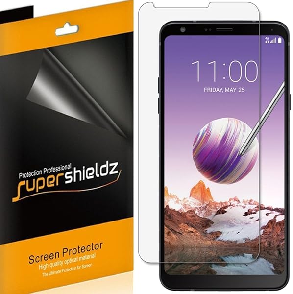 Supershieldz 6 Pack Screen Protector for LG Stylo 4 Plus High Definition Clear Shield PET