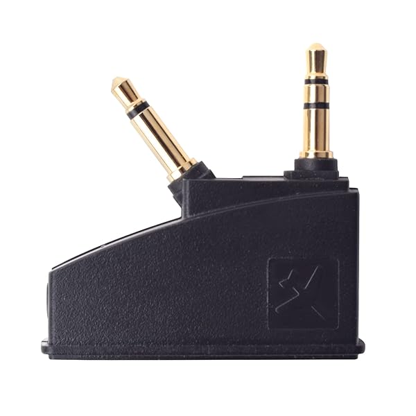 Saipomor QC45 Adapter for Bose Headphones: 3.5mm Gold Plated Jack for QC2, QC3, QC15, QC25, QC35 & SoundLink Models