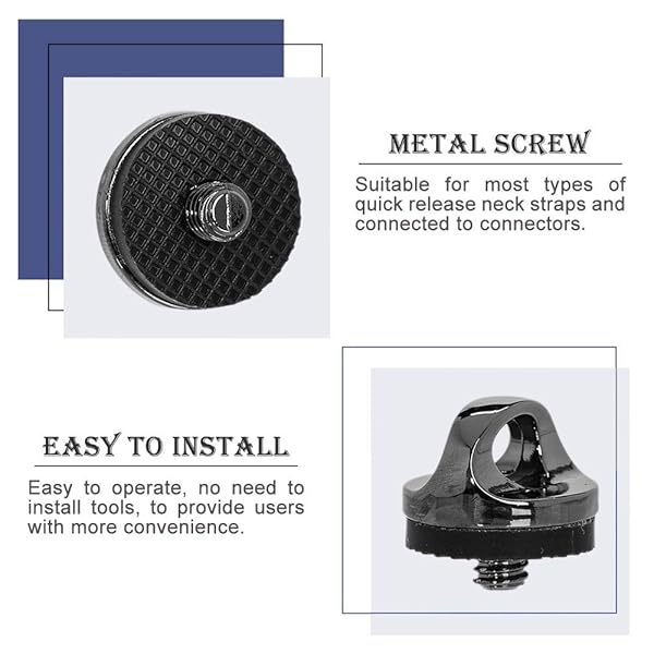 KingBra KingBra 6pcs Quick Release Screw Lock for Camera Shoulder Neck Strap Metal Screws for R-Strap and Neck Sling Holder - View 5 of 8