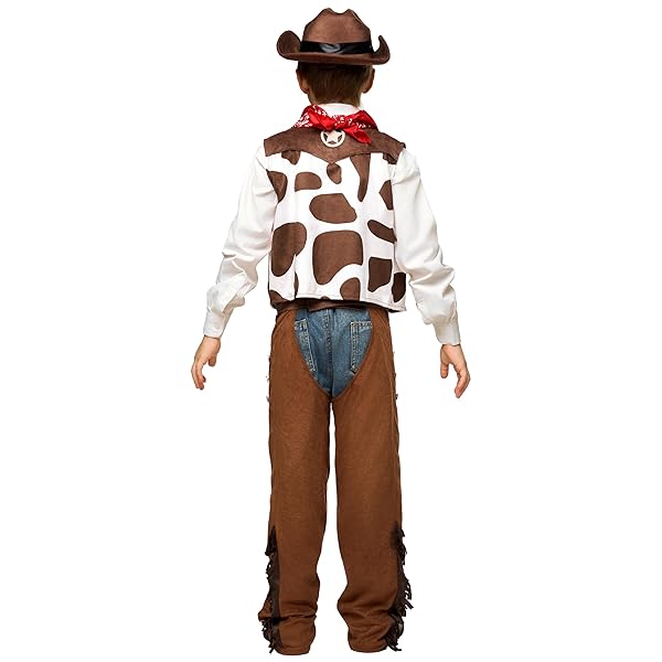 Spooktacular Creations Spooktacular Creations Halloween Cowboy Costume for Boys Deluxe Western Outfit Set with Hat for Toddler Dress-up and RolePlay 3T 3-4 yrs - View 6 of 9