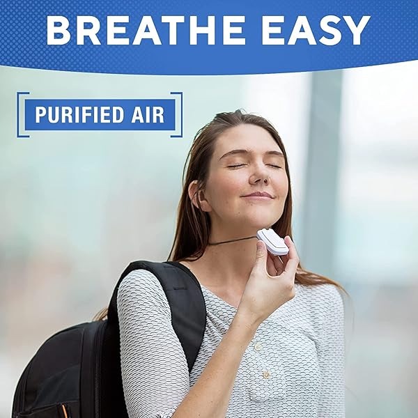 AirTamer AirTamer Advanced Rechargeable Air Purifier A315 Portable Negative Ion Generator for Germs Dust Bacteria Allergens Mold Odors Black Leather Case - View 8 of 8