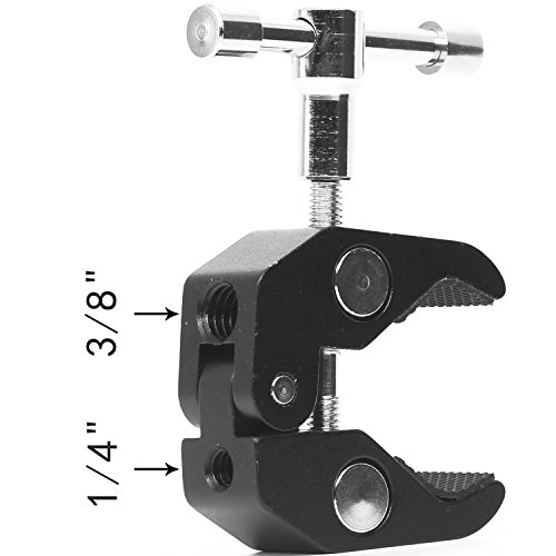 Anwenk 2 Pack Camera Clamp Mount Monitor Bracket Double Ballhead Arm with Super Clamp for Ronin M Ronin MX Freefly MOVI - View 6 of 8