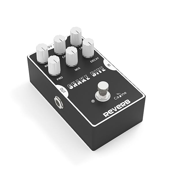 Caline Caline CP-26 Snake Bite Digital Reverb Pedal: True Bypass, Durable Aluminum, Hall Reverb for Guitar Effects