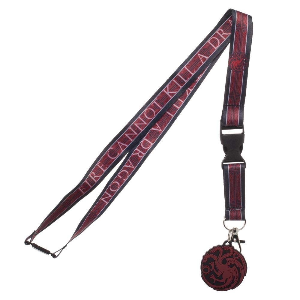 Bioworld Game of Thrones House Targaryen Lanyard for Fans and Collectors