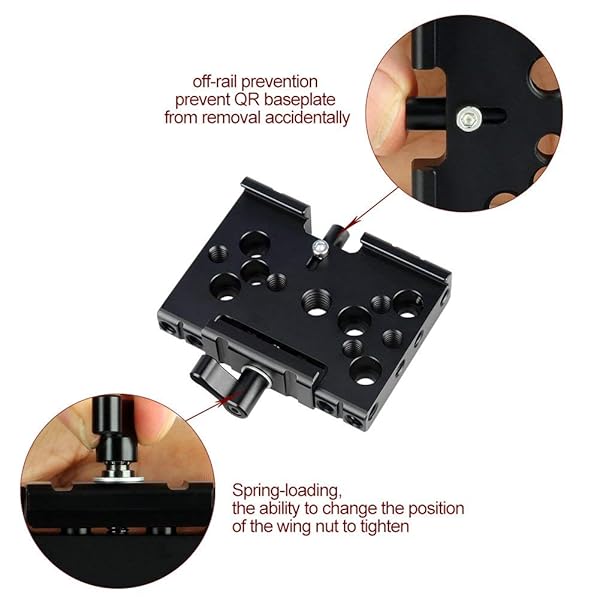 NICEYRIG Buy NICEYRIG Quick Release Half Cage Kit for Panasonic, Canon & Nikon - Perfect for G85, EOS R, D850 & More! - View 6 of 9