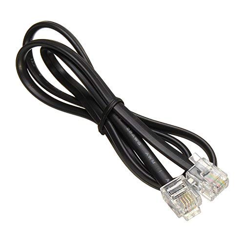 NEORTX NEORTX 5ft RJ11 to RJ11 Phone Cord - Male to Male Modular Cable for Landline & Fax Machines
