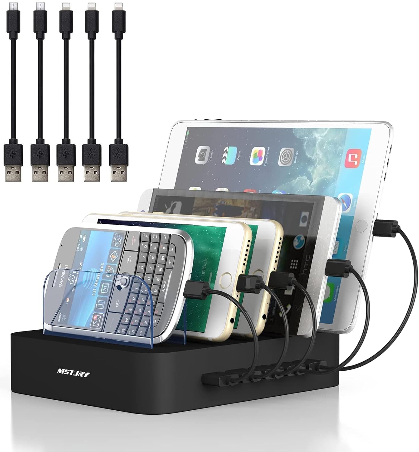 MSTJRY Valentine's Day Gift: MSTJRY 5-Port USB Charging Station for iPhone, iPad & More - Perfect for Him & Her! - View 4 of 8