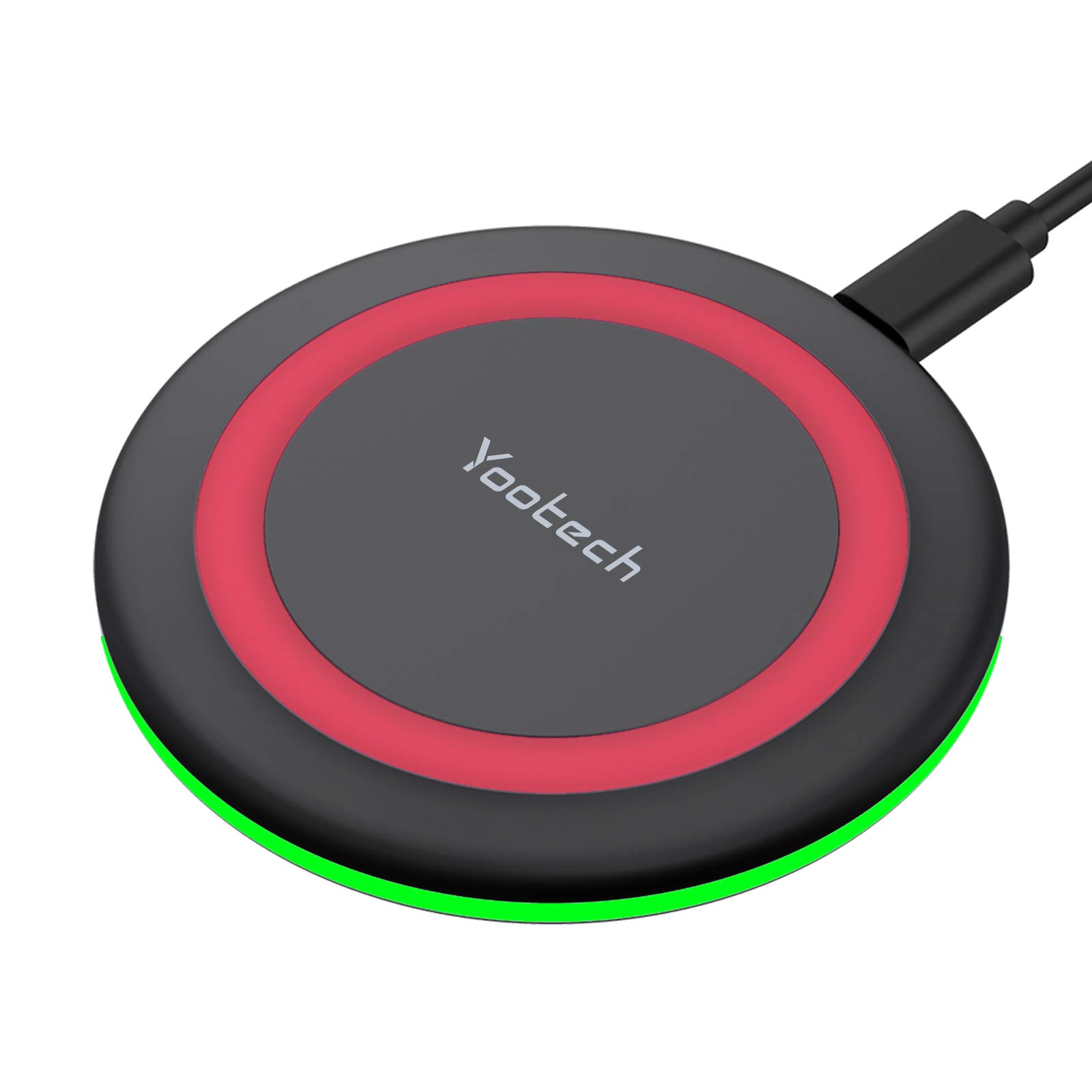 yootech Yootech 10W Fast Wireless Charger for iPhone 16/15/14/13 & Samsung Galaxy S22/S21 - Compatible with AirPods Pro 2