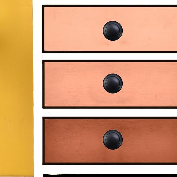 Antrader Antrader Flat Black Cabinet Hardware Round Knob 1 Inch Diameter 12 Pack with Mounting Screws for Kitchen and Bathroom Cabinets - View 5 of 5