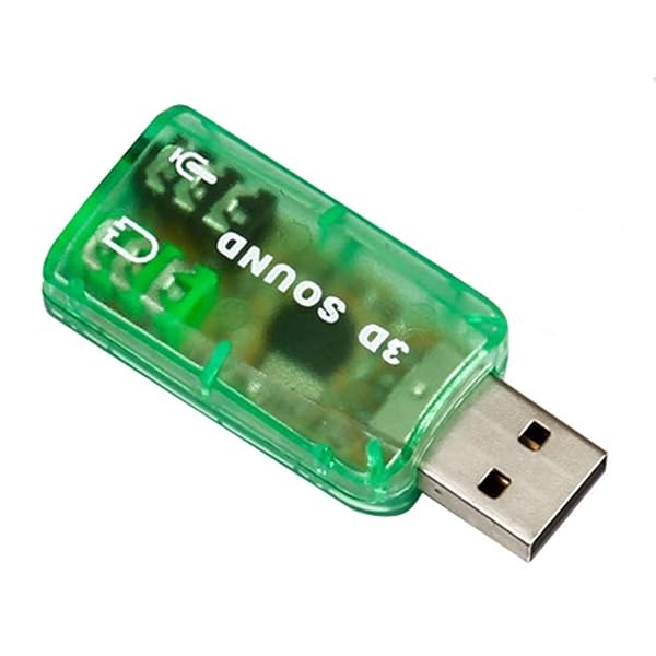 OUOU OUOU USB Sound Adapter 3 Pack 35mm Headphone Microphone Jacks External Stereo Sound Card Plug and Play Compatible with Windows Linux PC PS4 - View 6 of 10