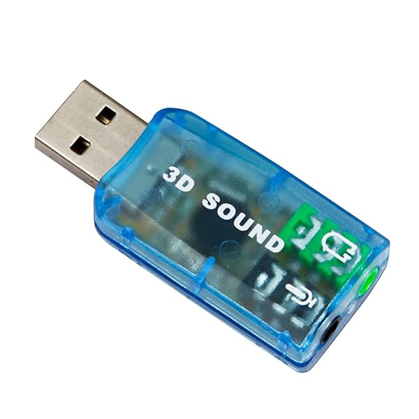 OUOU OUOU USB Sound Adapter 3 Pack 35mm Headphone Microphone Jacks External Stereo Sound Card Plug and Play Compatible with Windows Linux PC PS4 - View 7 of 10