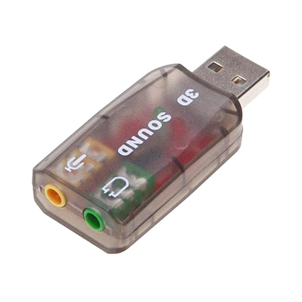 OUOU OUOU USB Sound Adapter 3 Pack 35mm Headphone Microphone Jacks External Stereo Sound Card Plug and Play Compatible with Windows Linux PC PS4 - View 8 of 10