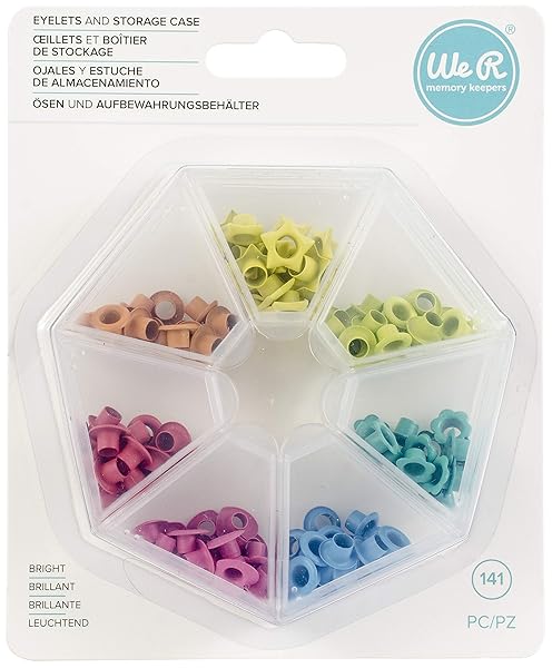 We R Memory Keepers Organize with We R Memory Keepers Crop-A-Dile: 141-Piece Eyelet Storage Case for Crafting