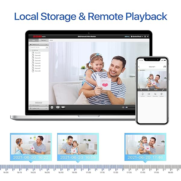 ZOSI ZOSI 16-Channel H.265+ 1080P DVR for Security Cameras - Remote View, Motion Detection & 2TB Storage - View 6 of 10