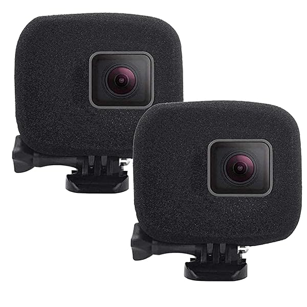 2-Pack PCTC Windshield Cover for GoPro Hero 7/6/5 - Reduces Wind Noise for Clear Audio Recording