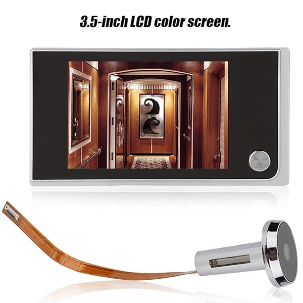 Sonew Sonew Home Video Door Eye Viewer, Security Camera Visual Door Peephole Viewer, 3.5" LCD Digital Door Eye Viewer, 120 Degree Peephole Viewer, Photo Visual Monitoring (#01 Door Viewer) - View 7 of 10