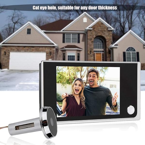 Sonew Sonew Home Video Door Eye Viewer, Security Camera Visual Door Peephole Viewer, 3.5" LCD Digital Door Eye Viewer, 120 Degree Peephole Viewer, Photo Visual Monitoring (#01 Door Viewer) - View 8 of 10