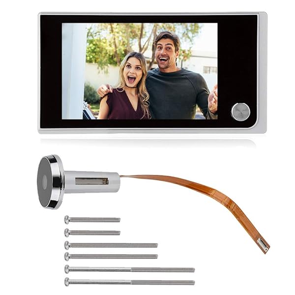 Sonew Sonew Home Video Door Eye Viewer, Security Camera Visual Door Peephole Viewer, 3.5" LCD Digital Door Eye Viewer, 120 Degree Peephole Viewer, Photo Visual Monitoring (#01 Door Viewer) - View 9 of 10